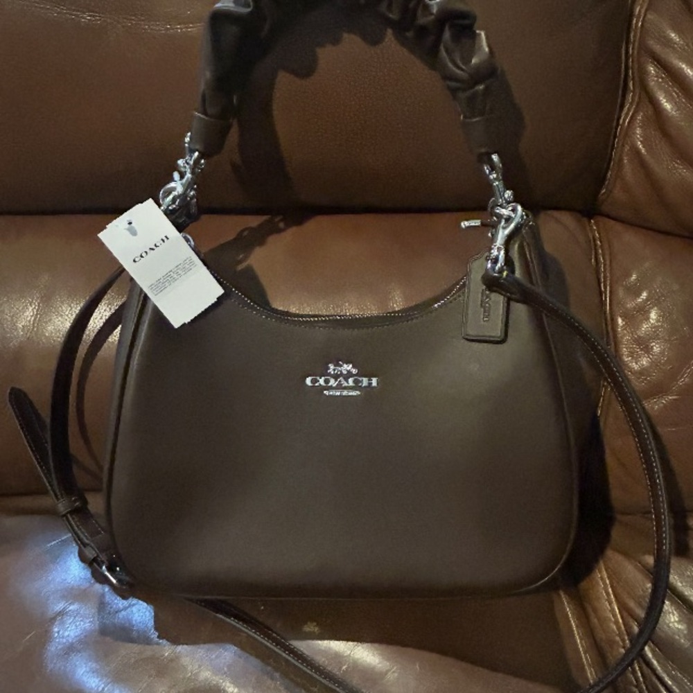 Coach Terri Shoulder Bag with Silver Accents